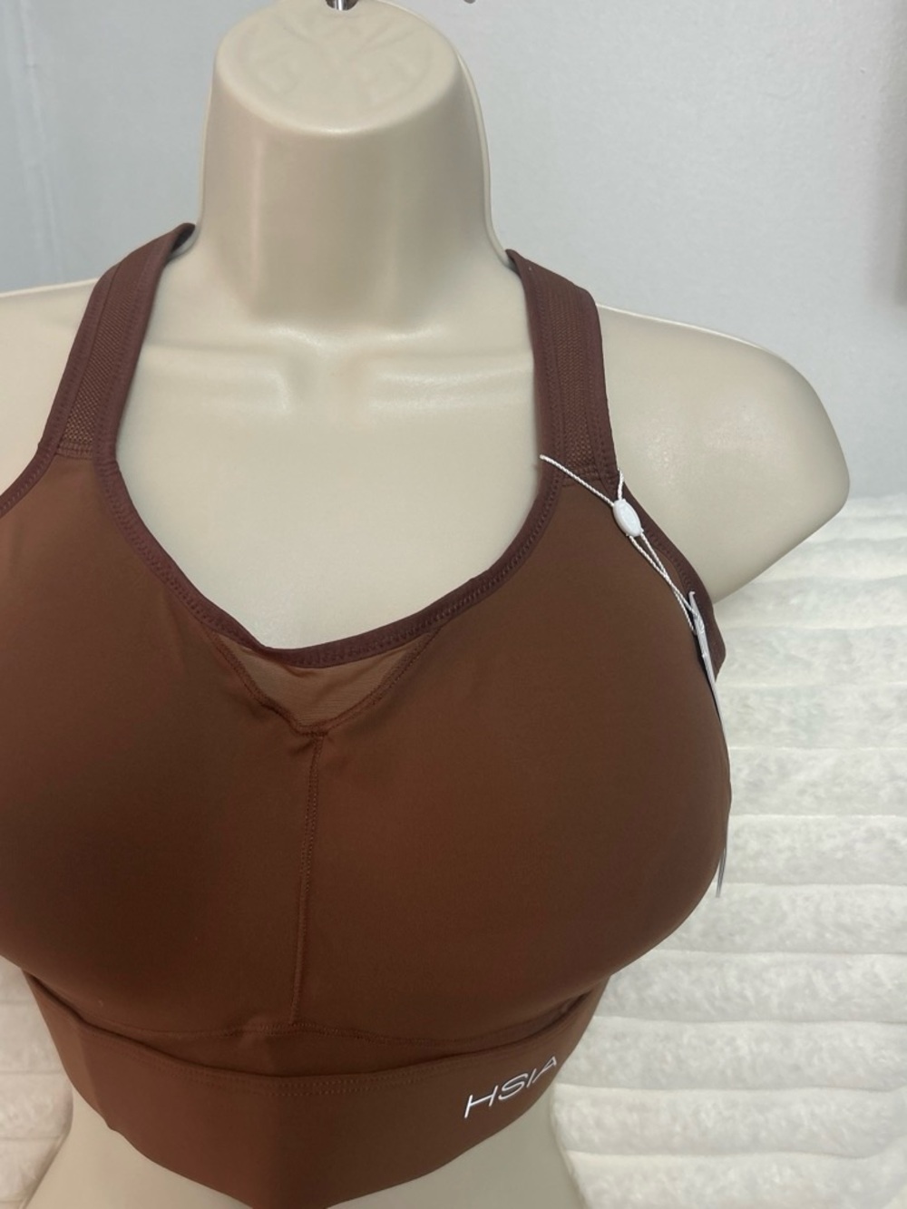 HSIA Brown High-Support Racerback Sports Bra